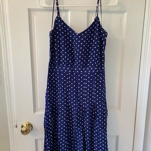 JCrew Polkadot Midi Dress